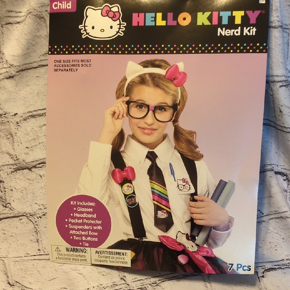 Hello Kitty Pink and Black Nerd Kit